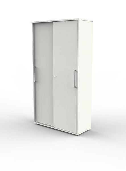 Kerkmann Schiebetürenschrank, 5 OH, Form 4, B 1000 x T 400 x H 1830 mm, Weiß, (Montage), 13449310-1