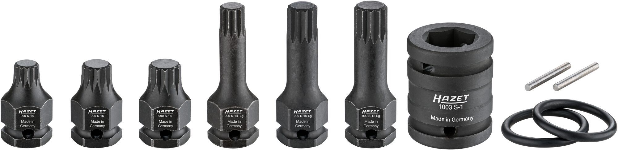 HAZET Radmuttern-Schlüssel 772 & Schrauber-Steckschlüssel (6-teilig) – Robust, Mit Kunststoff-Schutz