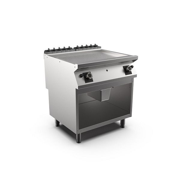 Mareno M1-900 Gasgrillplatte mit glatter, mattverchromter Platte, 80 cm, 800(B)x920(T)x900(H)mm, FT98GLCSG, 191.219