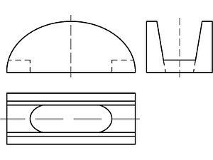 ART 88060 Kurvenstücke M 12 + M 16 GTW, für Zuganker VE=S