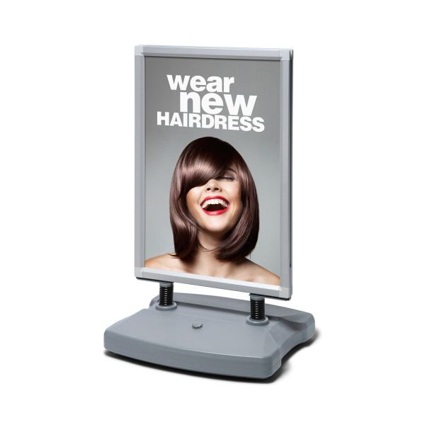 Showdown Displays Windtalker City, Kundenstopper A1 wetterfest (mit wetterfester Postertasche), WTRA1WR