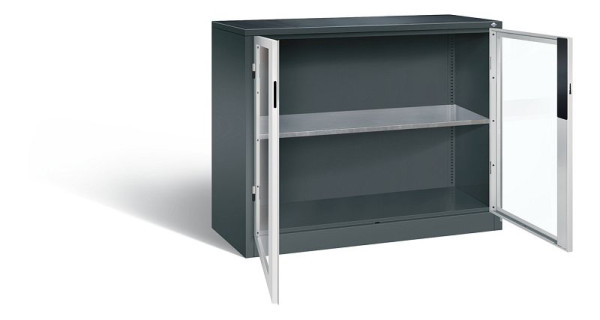 C+P Werkzeugschrank Acurado, H1000xB1200xT500mm, Farbe: Anthrazitgrau / Lichtgrau, Muldengriff, 8831-0552 S10012