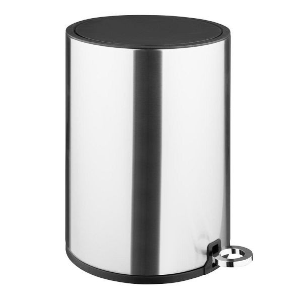 Jantex Rund Abfalleimer aus Gebürstetem Edelstahl 6 Liter, HT479