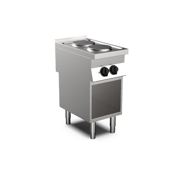 Mareno MO-700 Elektoherd mit 2 runde Kochplatte, 40cm, Stehend Modell, 170.406
