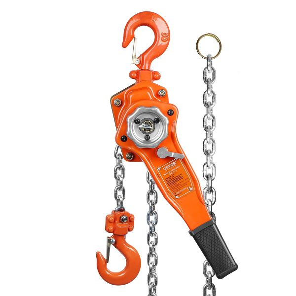 VEVOR Ratschenzug Stahl 0,75T Belastbarkeit Flaschenzug Hebezug 2,8m Hubhöhe, CGSBHL34T10FT5KRRV0