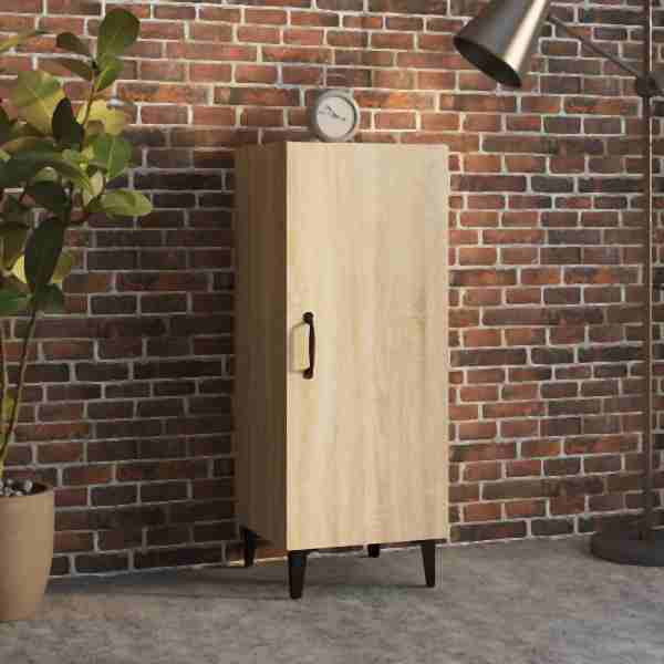 vidaXL Sideboard Sonoma-Eiche 34,5x34x90 cm Holzwerkstoff, 812333