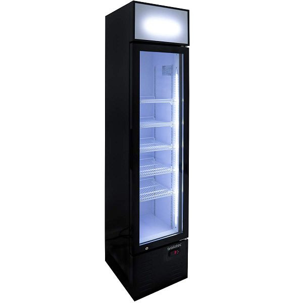 Vaiotec TOPLINE Getränkekühlschrank 155 Liter mit Leuchtaufsatz "schwarz", 10039