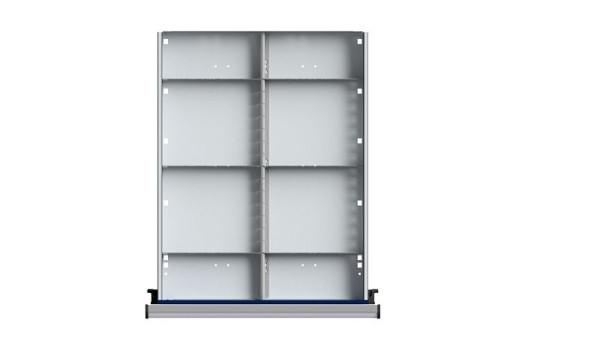 Ulmia Schubladeneinteilungsmaterial, Serie VC, WW + KS, 1/2 Teilung für Schublade, 40 mm, 902.000, 4014641061616
