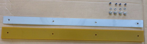PowerPac Gummi- mit Klemmleiste und Schrauben für Hand-Schneeschieber SCH74, SCH74-1