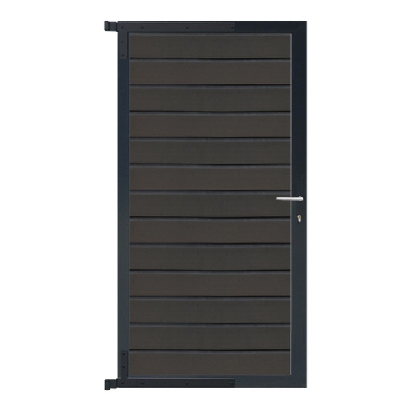 T&J WOLLBACH-Serie-Tor-Komplettset, 90 x 175 cm, Anthrazit/Anthrazit, 44172