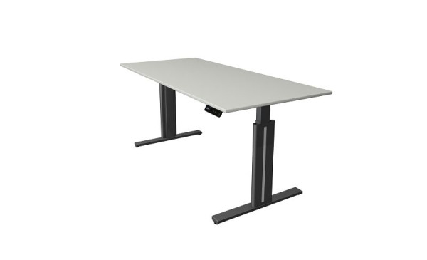 Kerkmann Sitz-/Stehtisch B 1800 x T 800 mm, elektrisch höhenverstellbar von 720-1200 mm, Memory-Funktion, 4 Höhen, lichtgrau, (Montage), 10323810-1