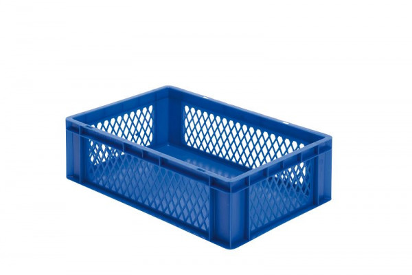 LA-KA-PE TK 600/175-1, Transport-Stapelkasten, grün, Wände durchbrochen, VE: 2 Stück, 07217 22 13