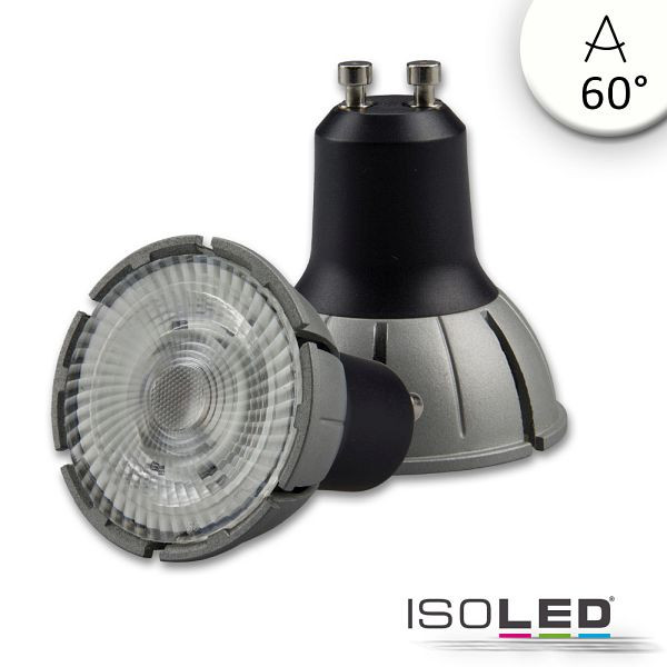 ISOLED GU10 Vollspektrum LED Strahler 7W COB, 60°, 4000K, dimmbar, 113683