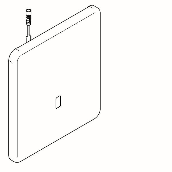 KWC Urinalspülarmatur, F5, elektronisch, DN15, UP, zur Umrüstung 5507, für Batterie/Netzteil, 2030059001