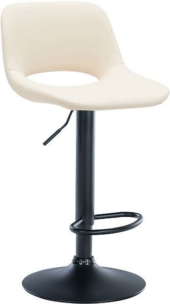 CLP Barhocker Camden Kunstleder schwarz, creme, 324140