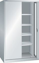 LISTA Schwerlastschrank 54x27E (BxTxH) 1146x690x1950mm CODE Lock,Vollblechtür, Farbe: Lichtgrau, 59.541.020.C