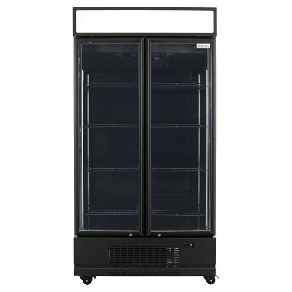 Vaiotec TOPLINE Getränkekühlschrank 870 Liter mit Leuchtaufsatz "schwarz", 11946