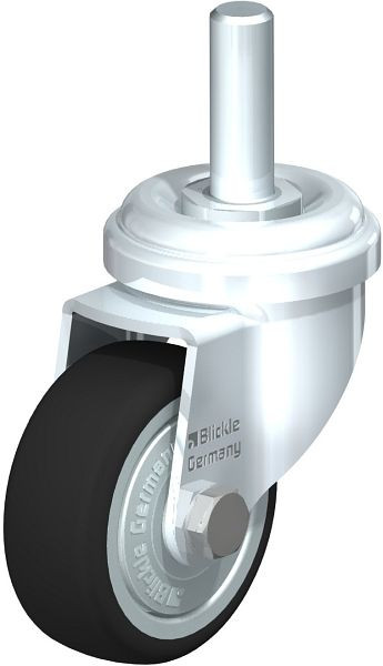 Blickle LRA-PATH 50K-FK-GS10 Apparate-Lenkrolle mit Gewindestift, Thermoplastisches Polyurethan, Grau, 848589