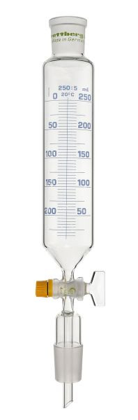 Rettberg Tropftrichter, 500 ml, Hülse NS 29/32, Kern NS 29/32, Glashahn 4 mm, graduiert, 134042244