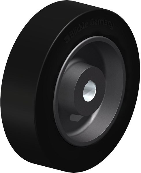 Blickle GEVN 302/35H7 Rad aus Elastik-Vollgummi, Schwarz, 608190