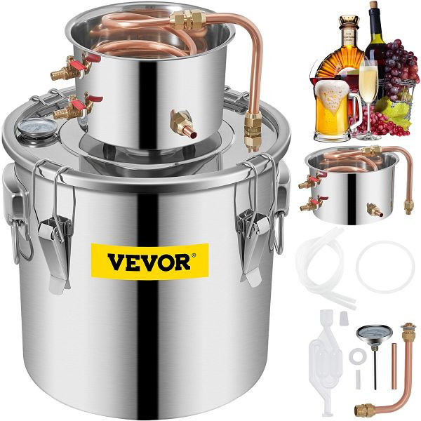 VEVOR 8,5 UK GAL Alkohol Distiller Behälter für die Fermentation Gärbehälter Edelstahl Bierbraugerät Gärbottich Gärfass, ZLSJ8GALZLQ000001V0