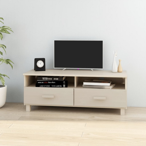 vidaXL TV-Schrank HAMAR Honigbraun 106x40x40 cm Massivholz Kiefer, 340468
