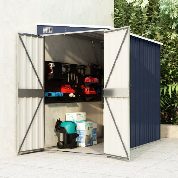 vidaXL Anbauschuppen Anthrazit 118x194x178 cm Verzinkter Stahl, 316223