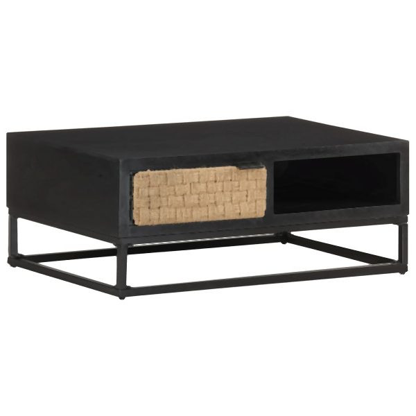 vidaXL Couchtisch 90x60x35 cm Mango Massivholz, Massivholz, 323497