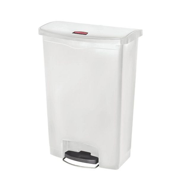 Rubbermaid Slim Jim Front Step Pedaleimer weiß 90L, CW594