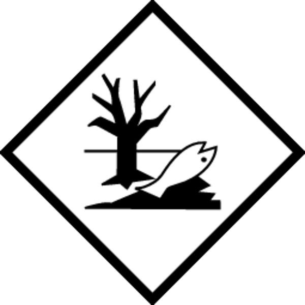 Schilder Klar Verpackungskennzeichnung Zusatzgefahr Umweltgefährlich, 30x30 mm Folie selbstklebend, 504/60