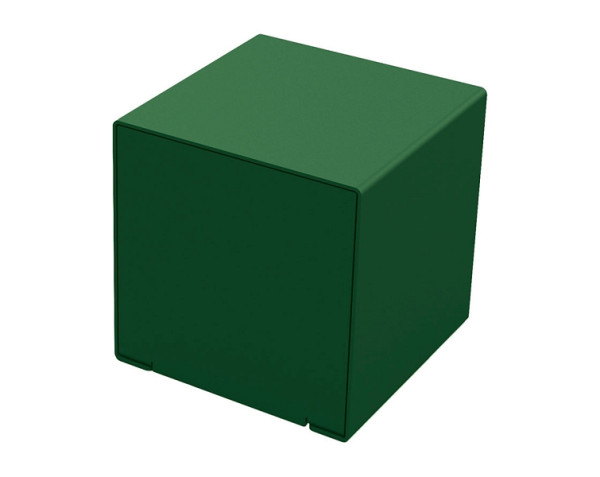 Procity Würfel Kube. 100% Stahl Ein- Oder Zweifarbig, RAL 6005/RAL 6005, 306425.6005