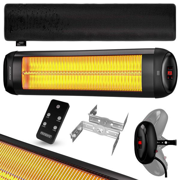 monzana Heizstrahler MZH2501 Schwarz 2500W 90° verstellbar, 109114