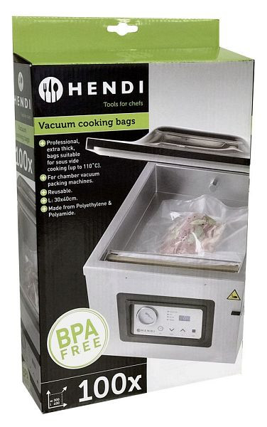 Hendi Vakuum Kochbeutel 300x400 mm, VE: 100 Stück, 970690