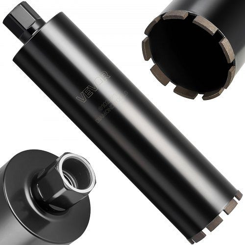 VEVOR Kernbohrer φ102mm 356mm Bohrtiefe, 1-1/4" Innengewinde, Nass-Diamantkernbohrer für Stahlbeton, Ziegel, Mauerwerk, QXZTSS114YC7VP1JU001V0