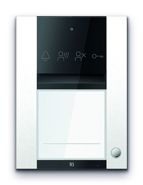 TCS Türkontrollsystem PES PRO Audio Außenstation 1T 1 Spalte AP RAL9010 reinweiß, ASA110101-0019