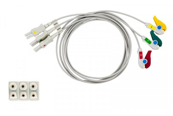 Golmed 3-adrige EKG-Patientenleitung mit Klammern, zu Spacelabs TruLink, 7-9-SL3