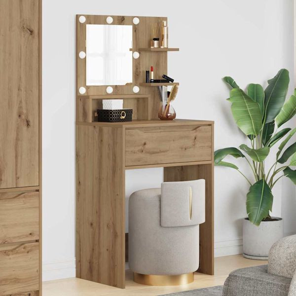 vidaXL Schlafzimmer-Frisiertische Artisan-Eiche 80 x 39,6 x 135 cm, 888996