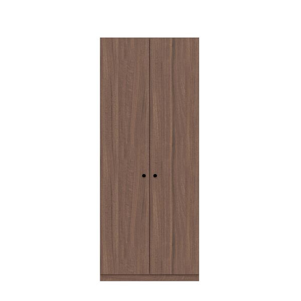 Bisley Kleiderschrank Pren, Mit Kleiderstange, 1 Hutboden und 1 Schuhfach, Ohne Schloss, H 1970 x B 800 x T 500 mm, 008 lincoln walnuss, PNW08192SNLL008