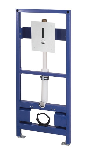 Benkiser Sensor WC Elektronik Unterputz WC-Wandeinbau-Druckspüler mit Tragegestell für Batteriebetrieb, 8995000