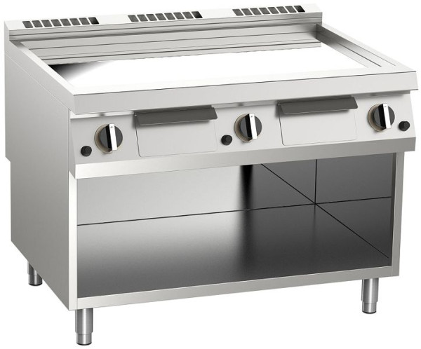 KBS Gas-Grillplatte glatt 31,5 kW 3 Heizzonen offener Unterbau, 10522430