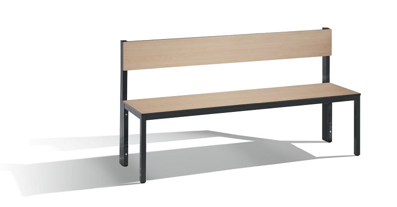 C+P Sitzbank mit Rückenlehne Basic Plus H796xB1500xT407mm 8061300