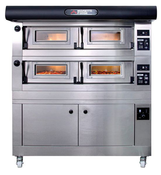 MORETTI Elektro-Pizzaofen serieP P120E B, Standgerät, für Pizzen / Pizzableche, 493400419200