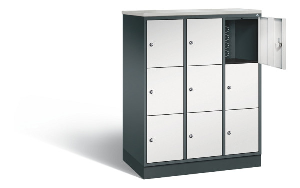 C+P Schließfachschrank Intro, H1255xB920xT490mm, 7016/7035, 8573-301 S10460