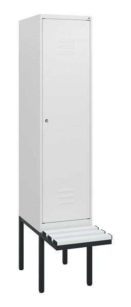 C+P Umkleidespind Classic PLUS, 1950x400x815mm, 9016/9016, Zylinderschloss, 0800405-12 S10059