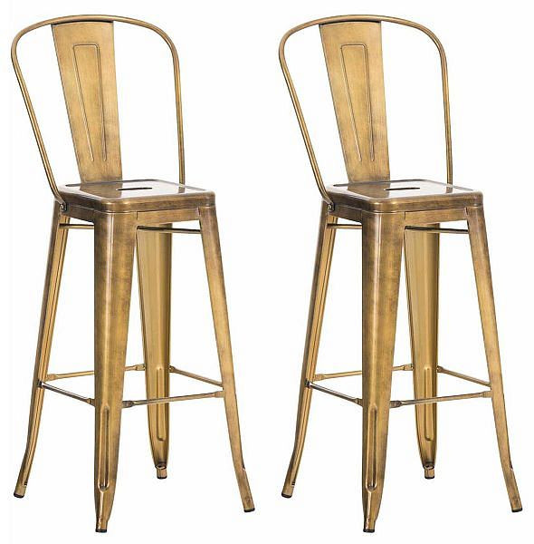 CLP Barhocker Aiden, gold, VE: 2 Stück, 304807, 4251563421597