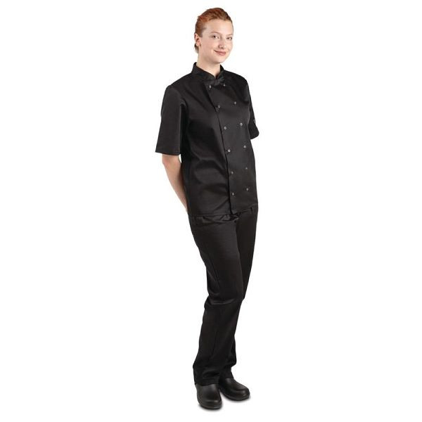 Whites Vegas Kochjacke kurze Ärmel schwarz M, Unisex, A439-M