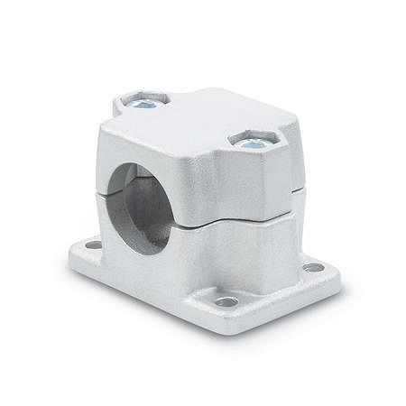 Ganter Flansch-Klemmverbinder, Aluminium (GN 147-B50-2-SW), VE: 5 Stück, 147-B50-2-SW