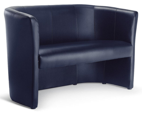 Deskin Designsofa, Bezug Kunstleder, Farbe dunkelblau, 227275