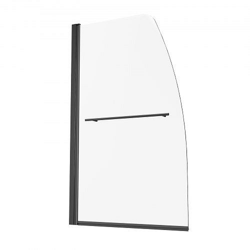 VEVOR rahmenlose Duschtür (864 x 1397 mm) 180° drehbar, gehärtetes Glas (6 mm), schwarz, platzsparend für Badewanne, PFYGM34W58HIEJRITV0