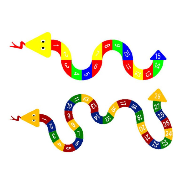 Stein HGS Spielplatzmarkierung DecoMark® Hüpfspiel 'Schlange', 4500 mm, 12941